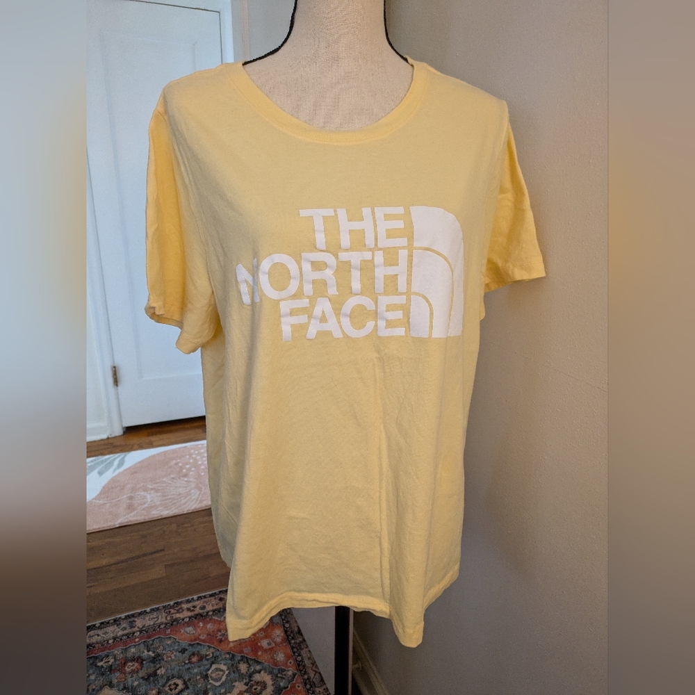 Butter Yellow North Face Logo T-shirt (2X)